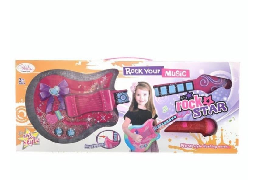 MUSICAL GUITAR WITH MICROPHONE